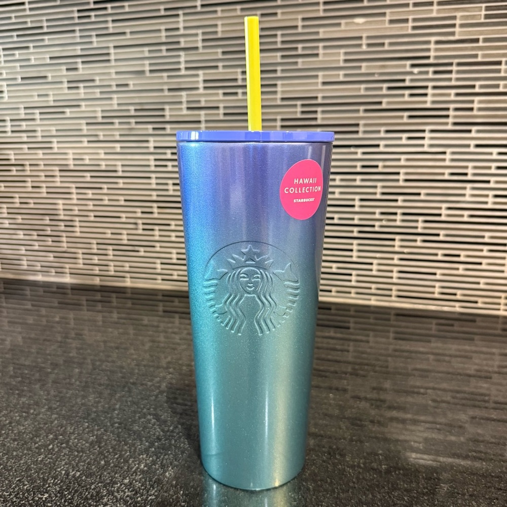 NWT Starbucks Hawaii Collection Blue Ombré Tumbler